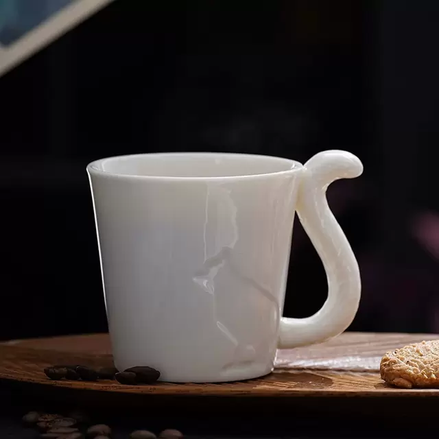 日韩猫烛台咖啡杯水杯陶瓷马克杯早餐牛奶杯家用办公室茶杯子