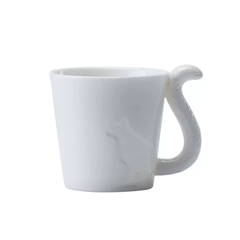 日韩猫烛台咖啡杯水杯陶瓷马克杯早餐牛奶杯家用办公室茶杯子