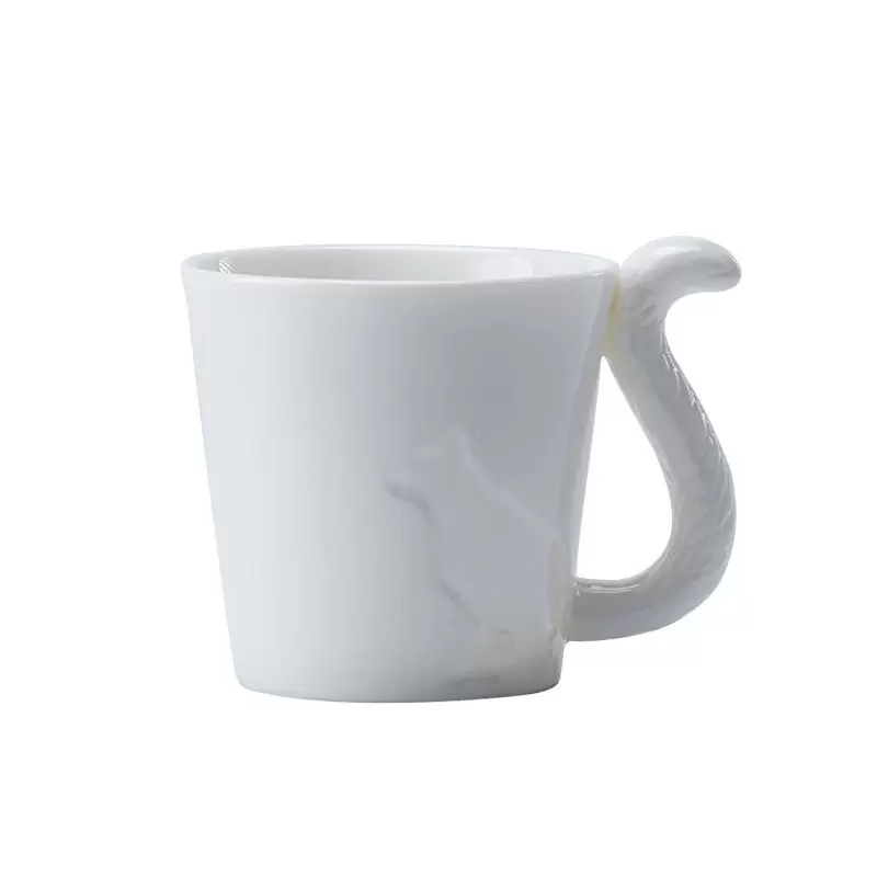 日韩猫烛台咖啡杯水杯陶瓷马克杯早餐牛奶杯家用办公室茶杯子